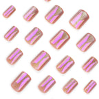 Aurora purple short nails