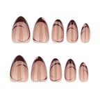 Autumn striped nails