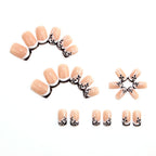 Chocolate flower nails
