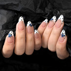 Blueberry French nails