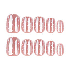Aurora Milk Polka Dot nails