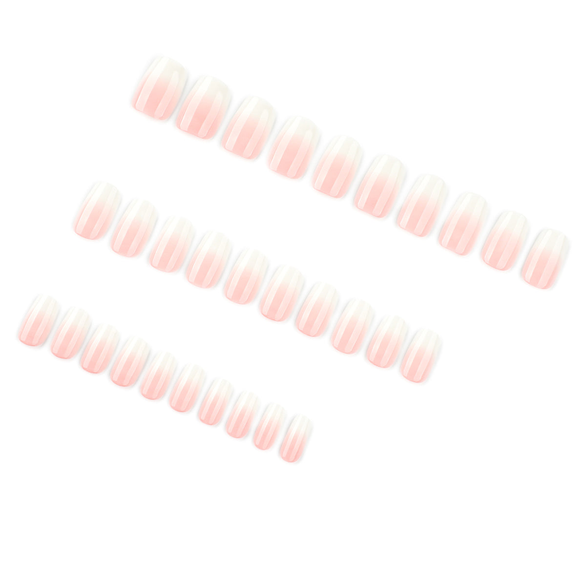 Gradient peach aurora nails