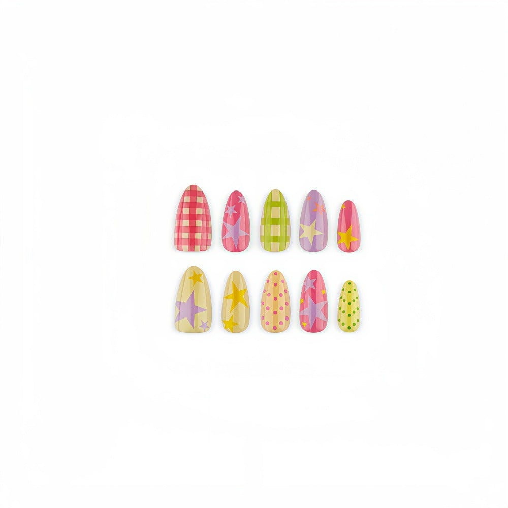Dopamine Star Acrylic Nails