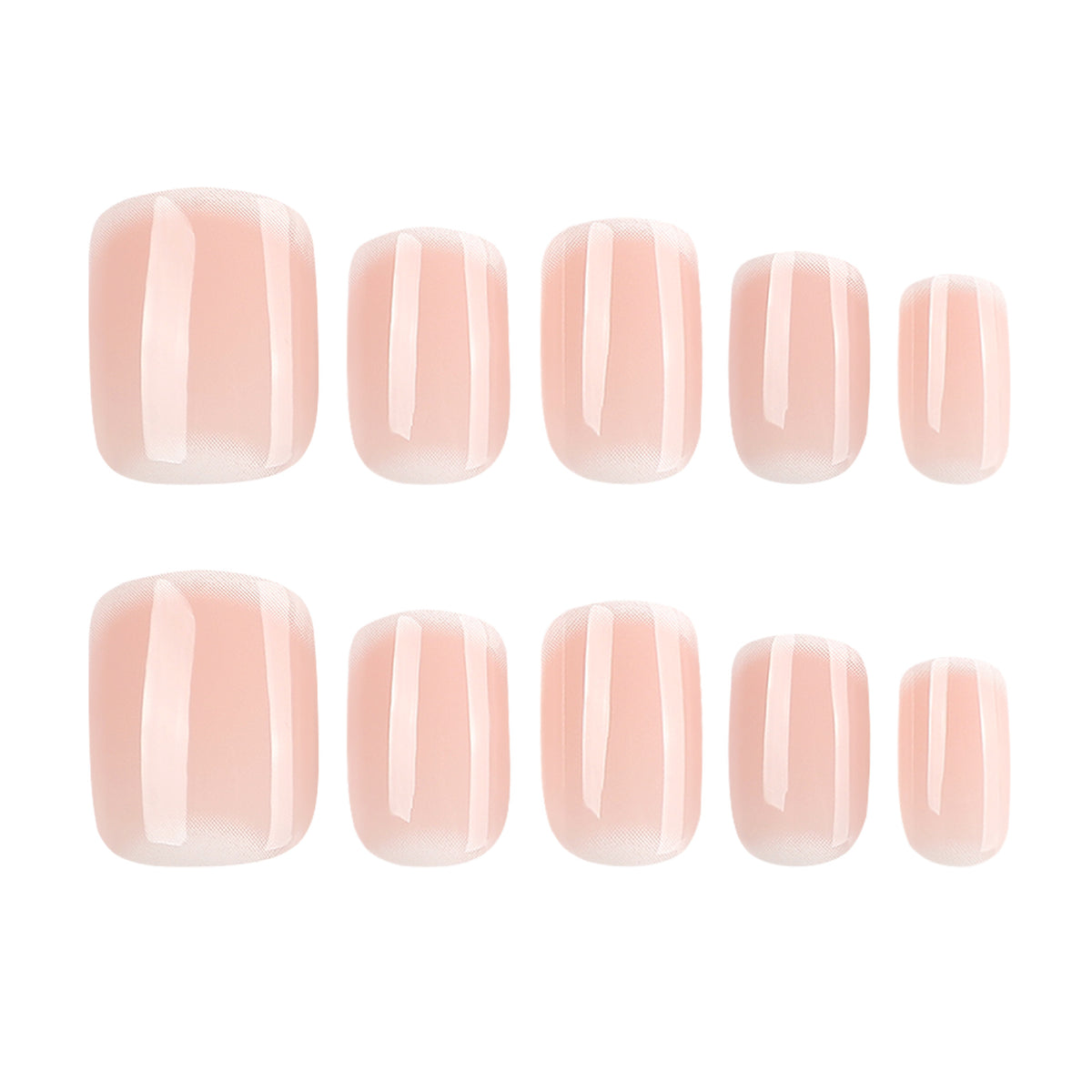 Gradient peach nails