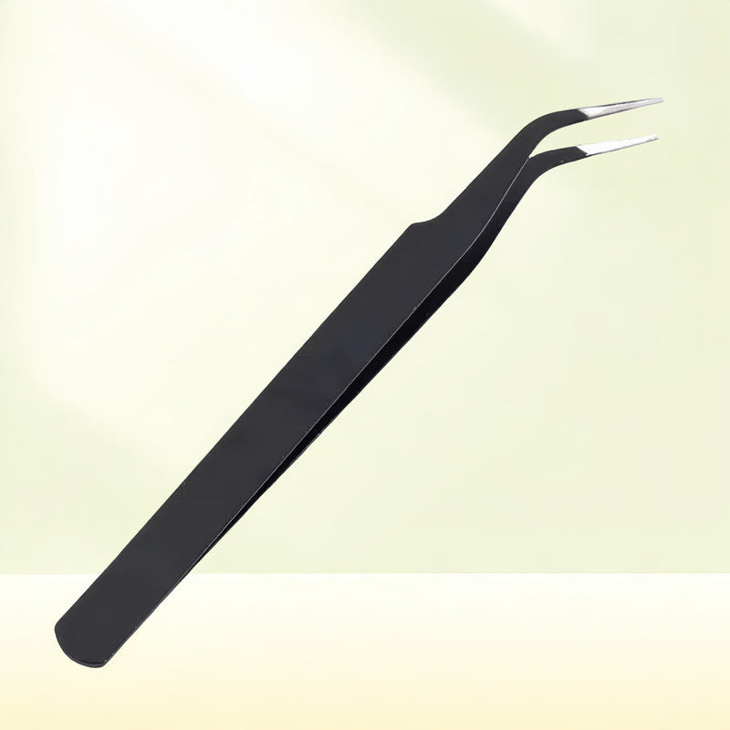 Nail art tool curved head tweezers Macaroon color anti-static