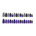 Purple-black spider nails