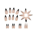 Silver-plated black nails