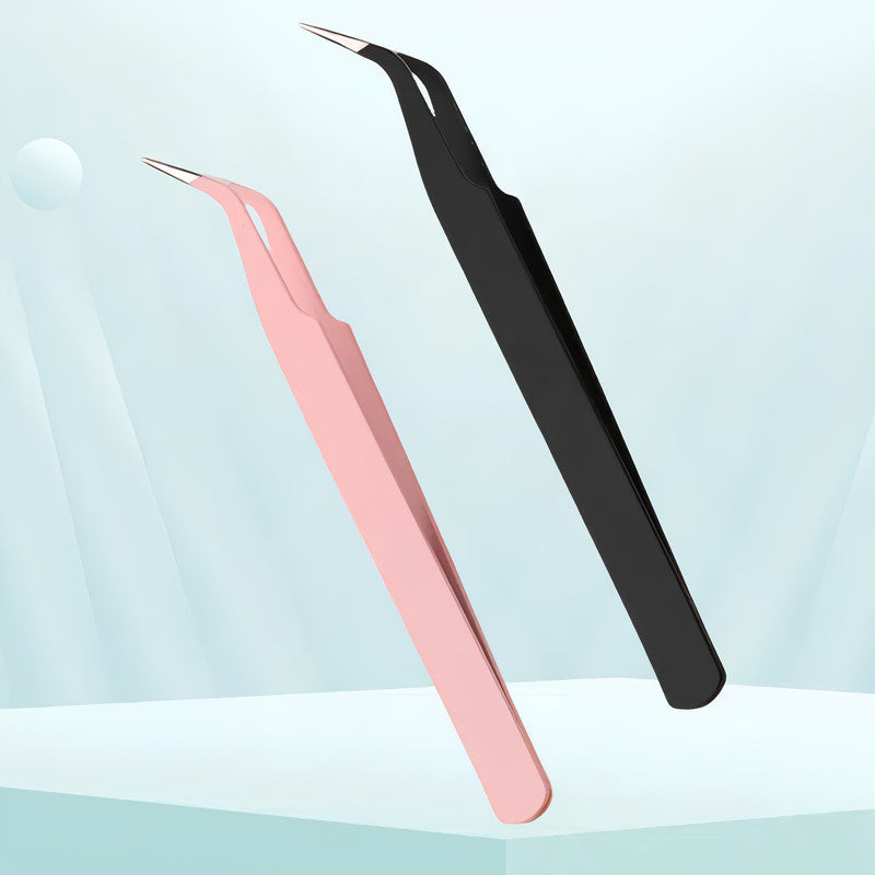 Nail art tool curved head tweezers Macaroon color anti-static