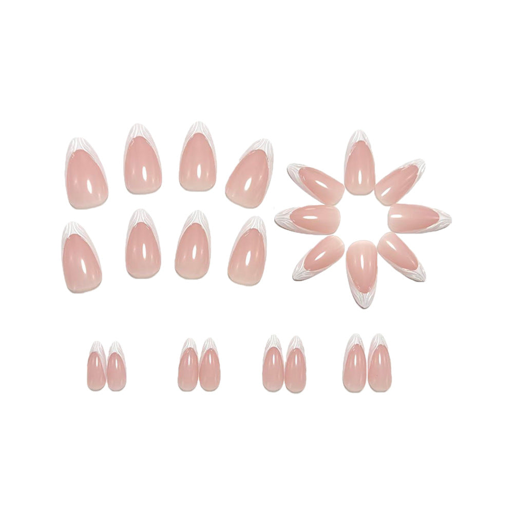 French-style white-edged nails
