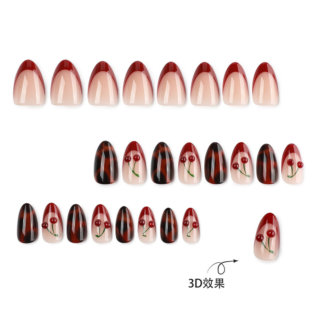 Cherry sweetheart nails