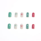 Christmas bow nails