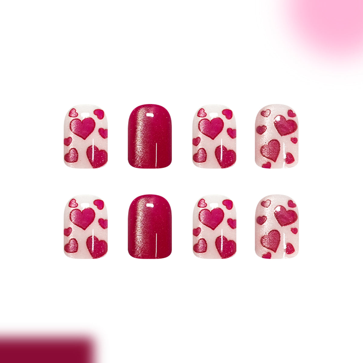 Love Valentine's Day nails