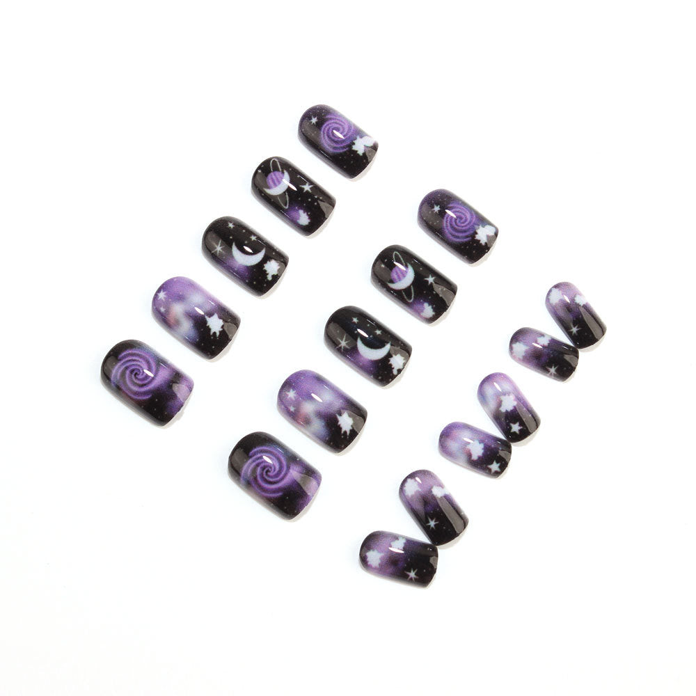 Cosmic Starry Sky Nails