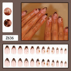 Spotted flower nails