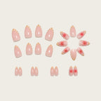 French-style polka dot nails