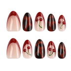 Cherry sweetheart nails