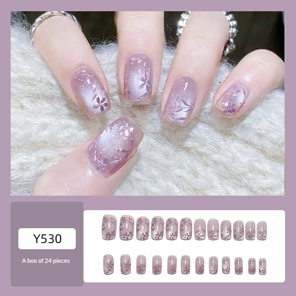 Romantic purple nails