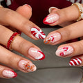 Christmas snowflake nails