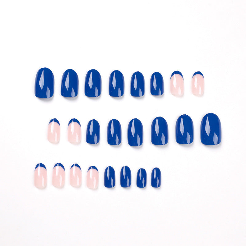 Klein Blue French Nail