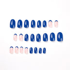 Klein Blue French Nail