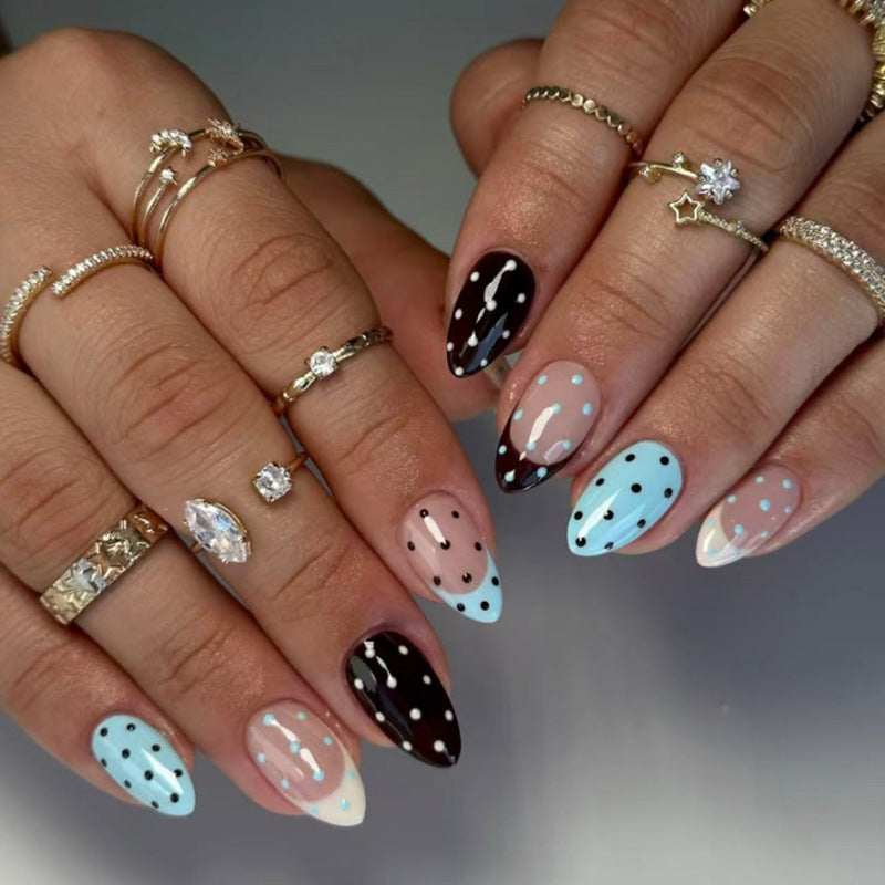 Mint chocolate nails