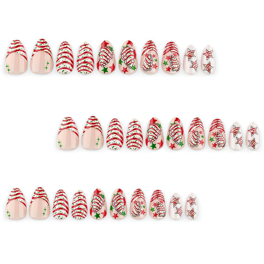 Cane candy nails