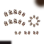 Short Leopard Cat eye style Nails