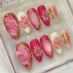 Gilded flower Nails