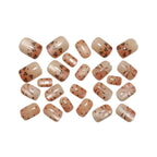 Leopard-patterned cat-eye nails