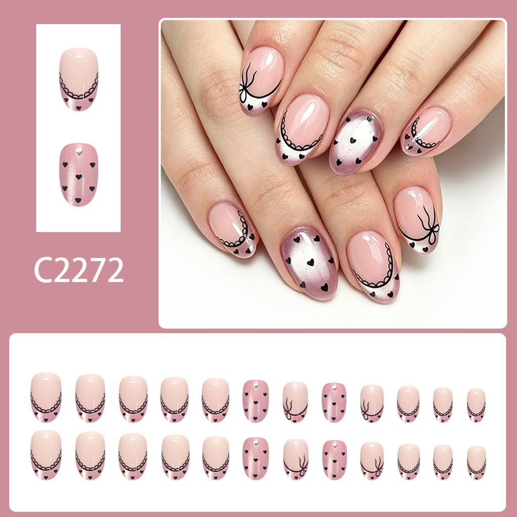 Lotus root starch French bow nails
