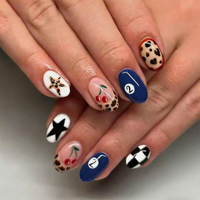 Cherry number nails