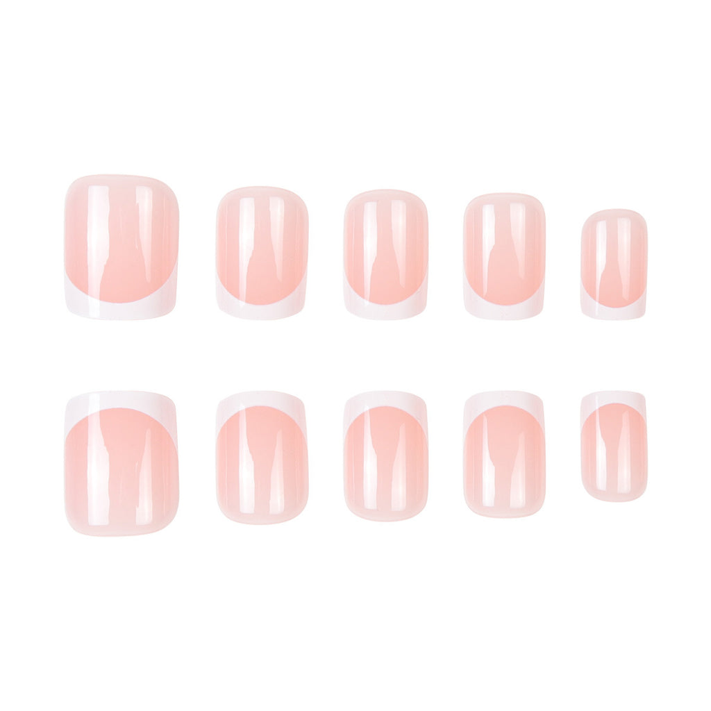 24pcs French style short&simple Design nails