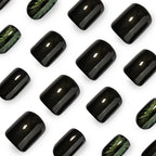 Halloween cat's eye nails