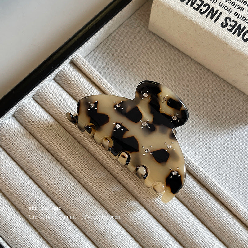 Studded Star Shark Clip Hair Accessory for Thin Hair, Cute Back-of-Head Hair Ornament for Women