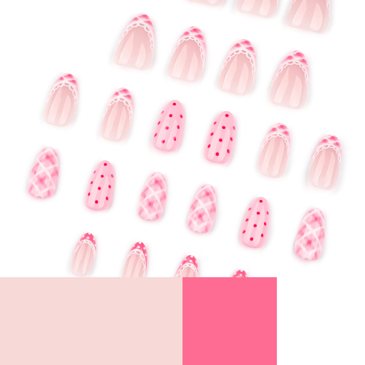 Simple strawberry nails