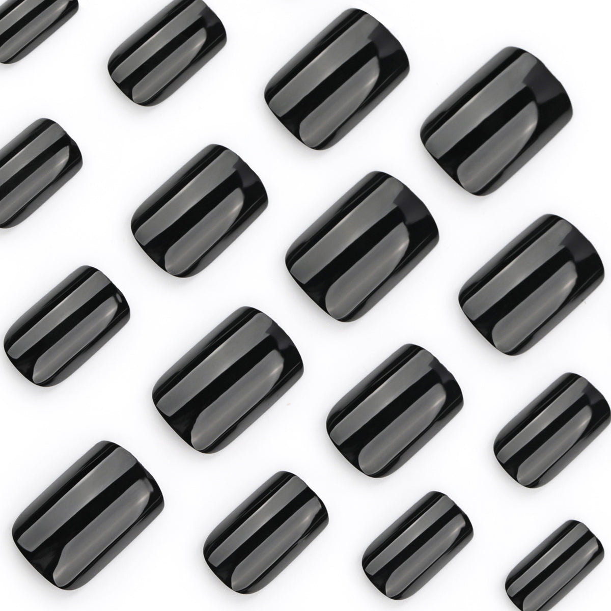 Classic black nails