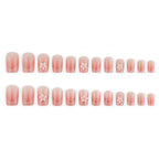 Nude pink French manicure