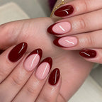 Rose gemstone nails