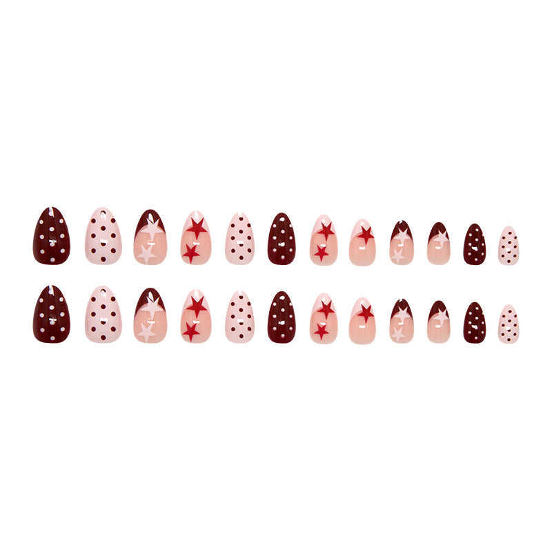 Sweet pink star nails