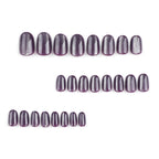 Grape crystal nails