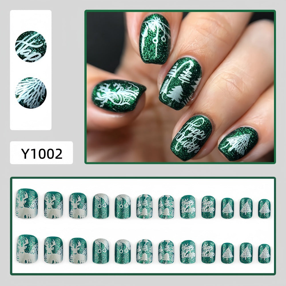 Cedar Christmas Nails