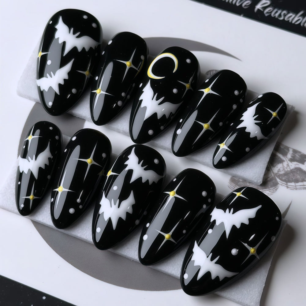 Star-shaped crescent moon nails