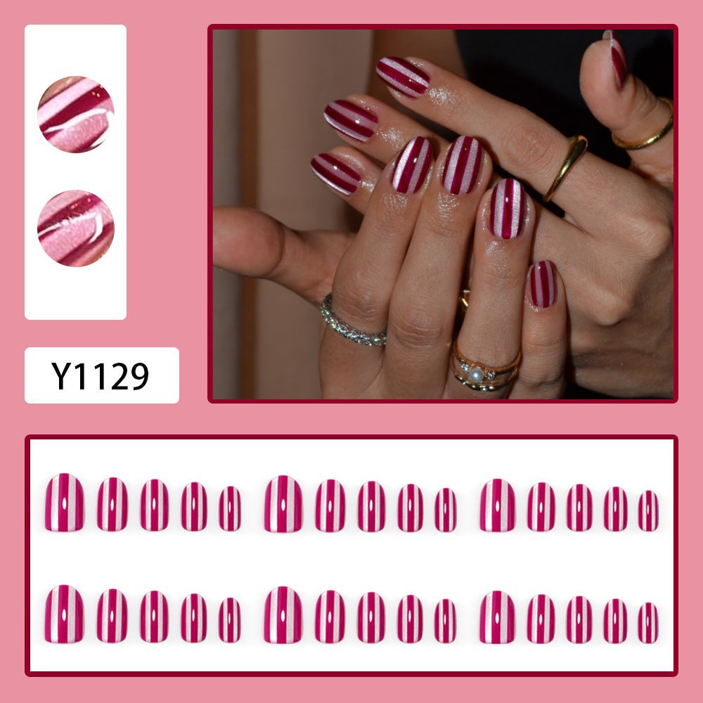 Raspberry cheese nails
