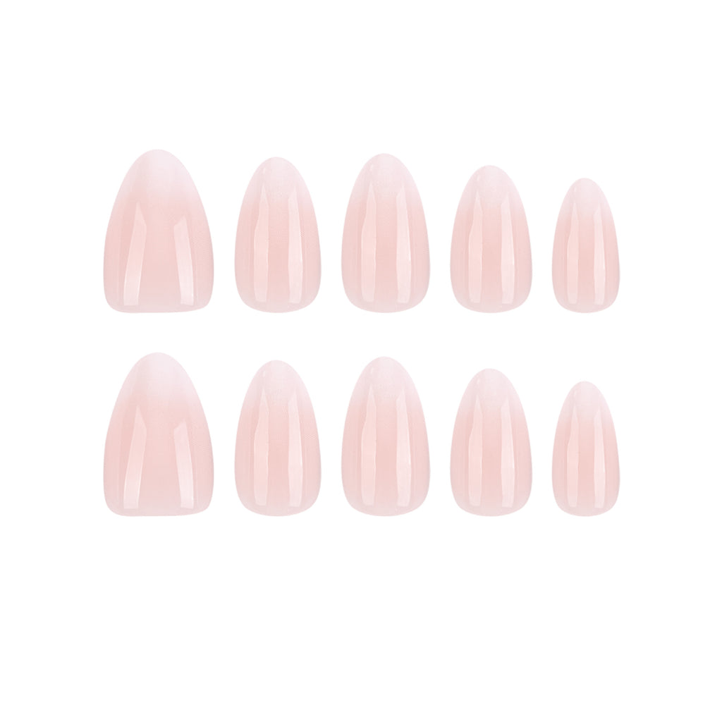 Almond-style nails
