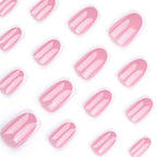 Cheese pink nails