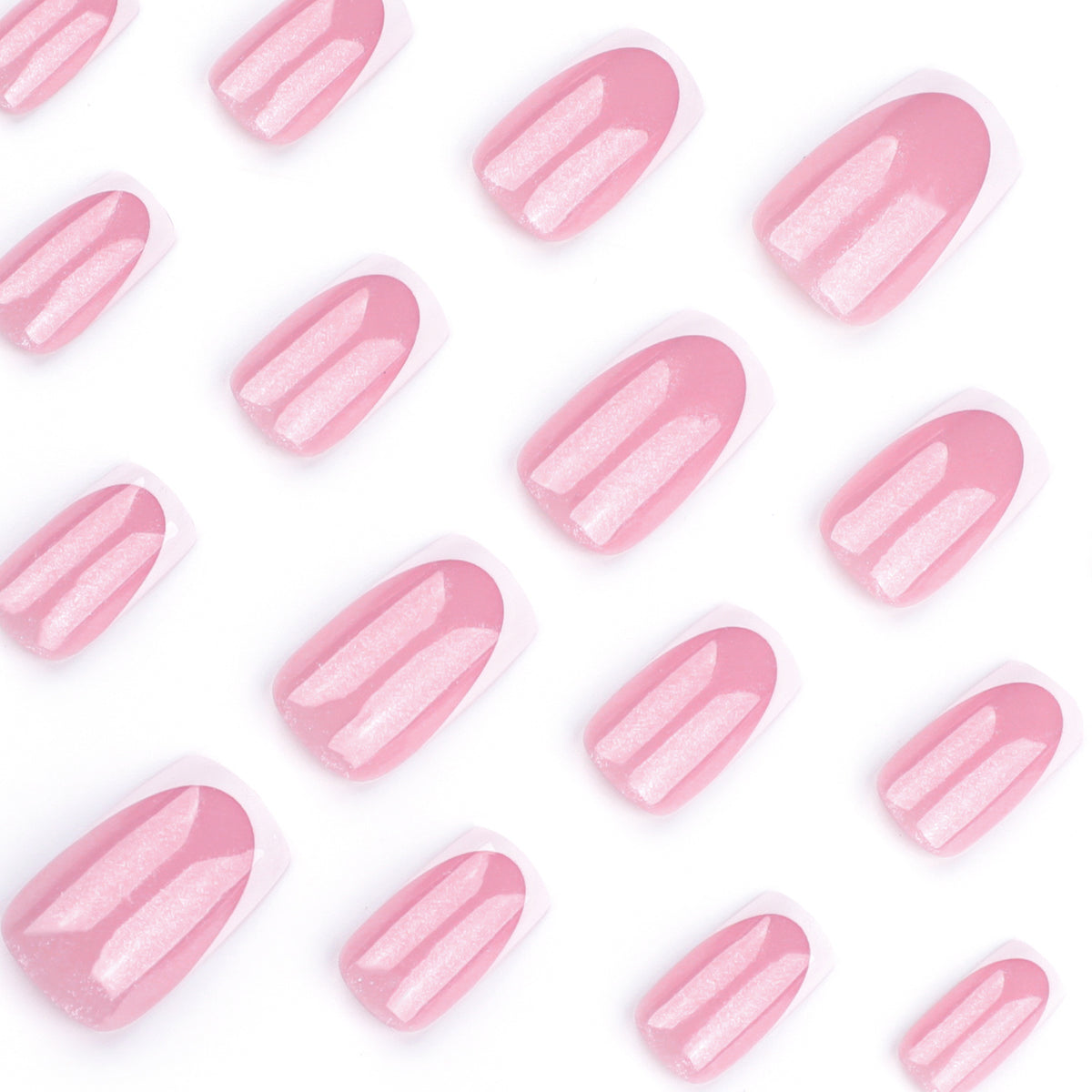 Cheese pink nails