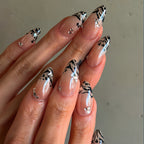 Aurora leopard print nails