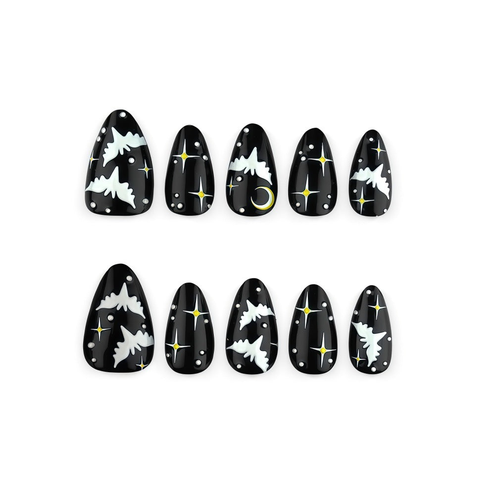 Star-shaped crescent moon nails