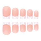 24pcs Square French-style long nail
