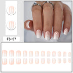 24pcs Ombre Square style nails